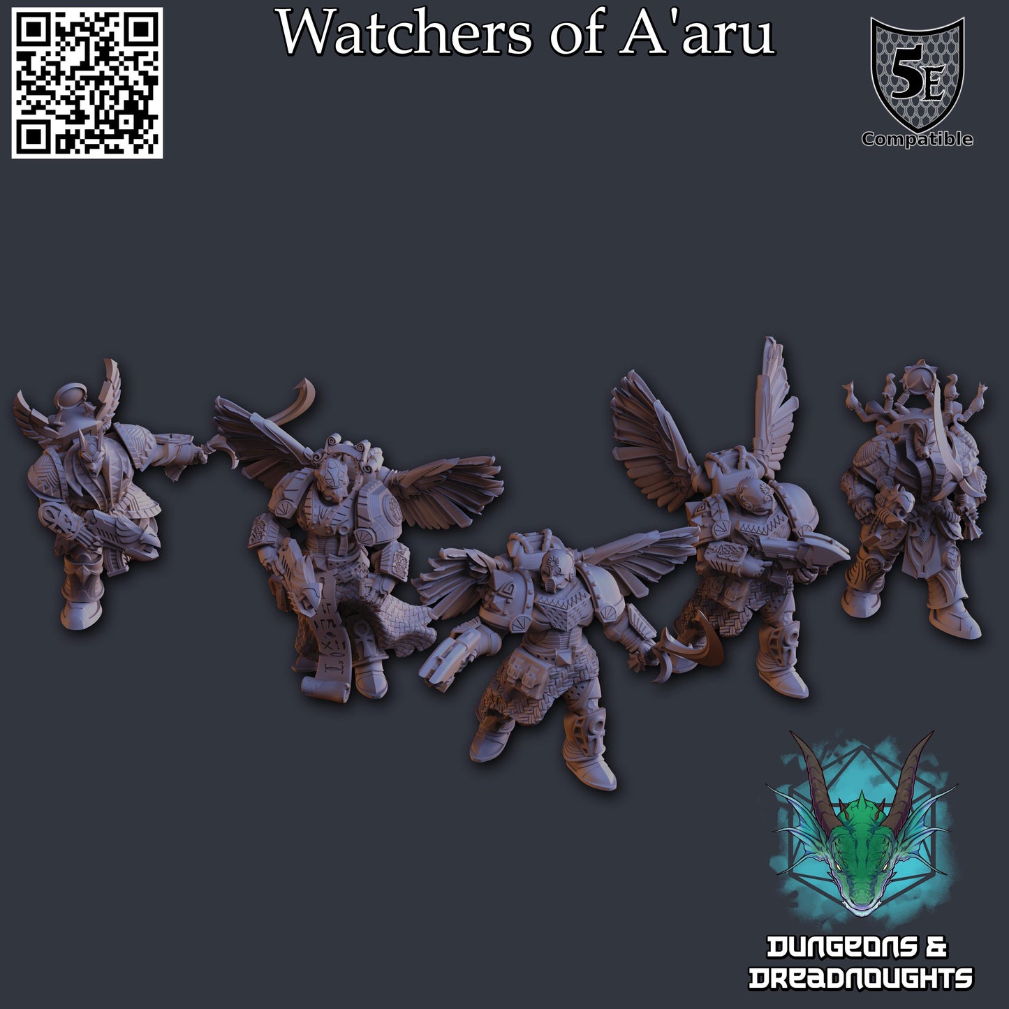 Watchers of A'aru (5 Models) | Egyptian Marines