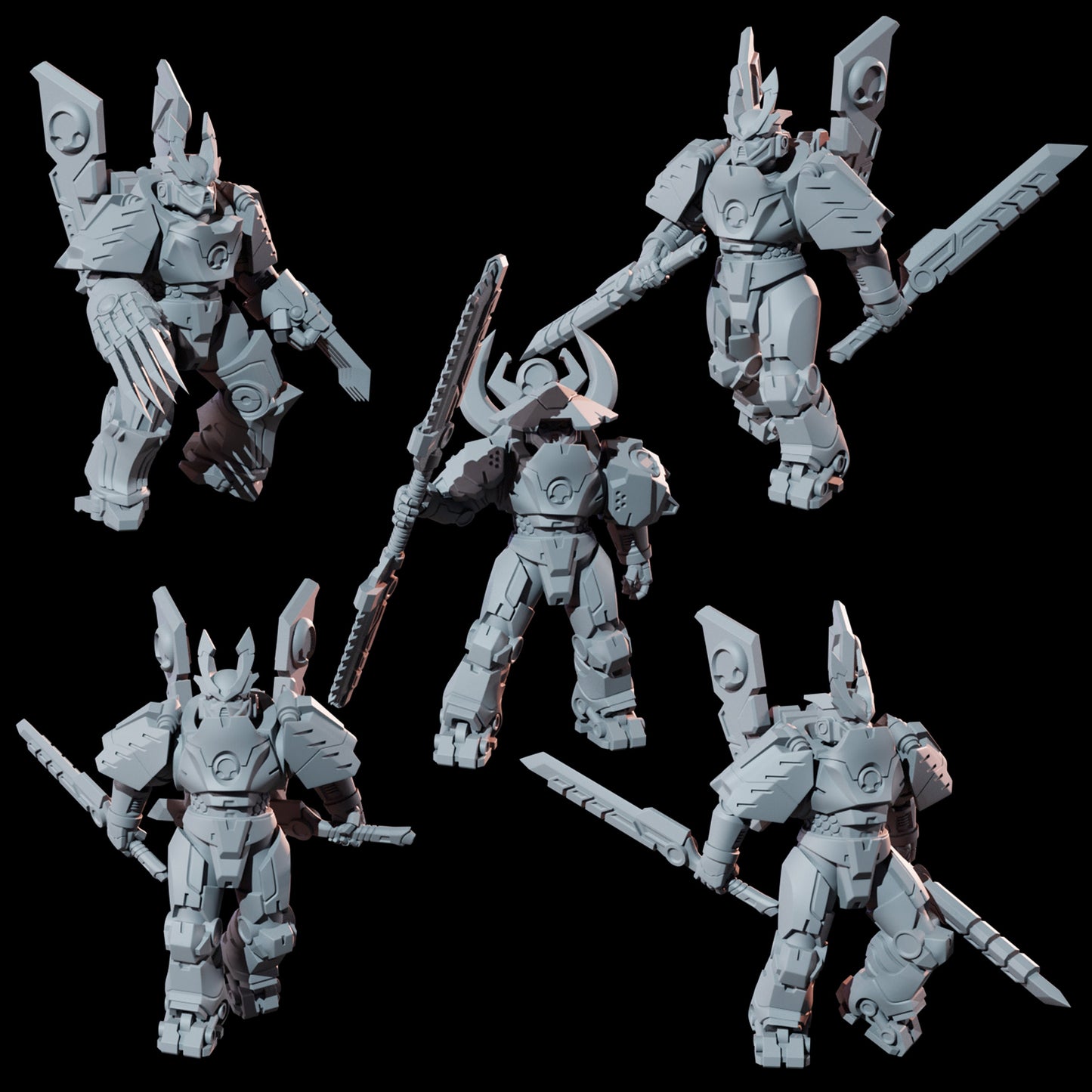 Cyber Samurai Assault Squad (5 Models)