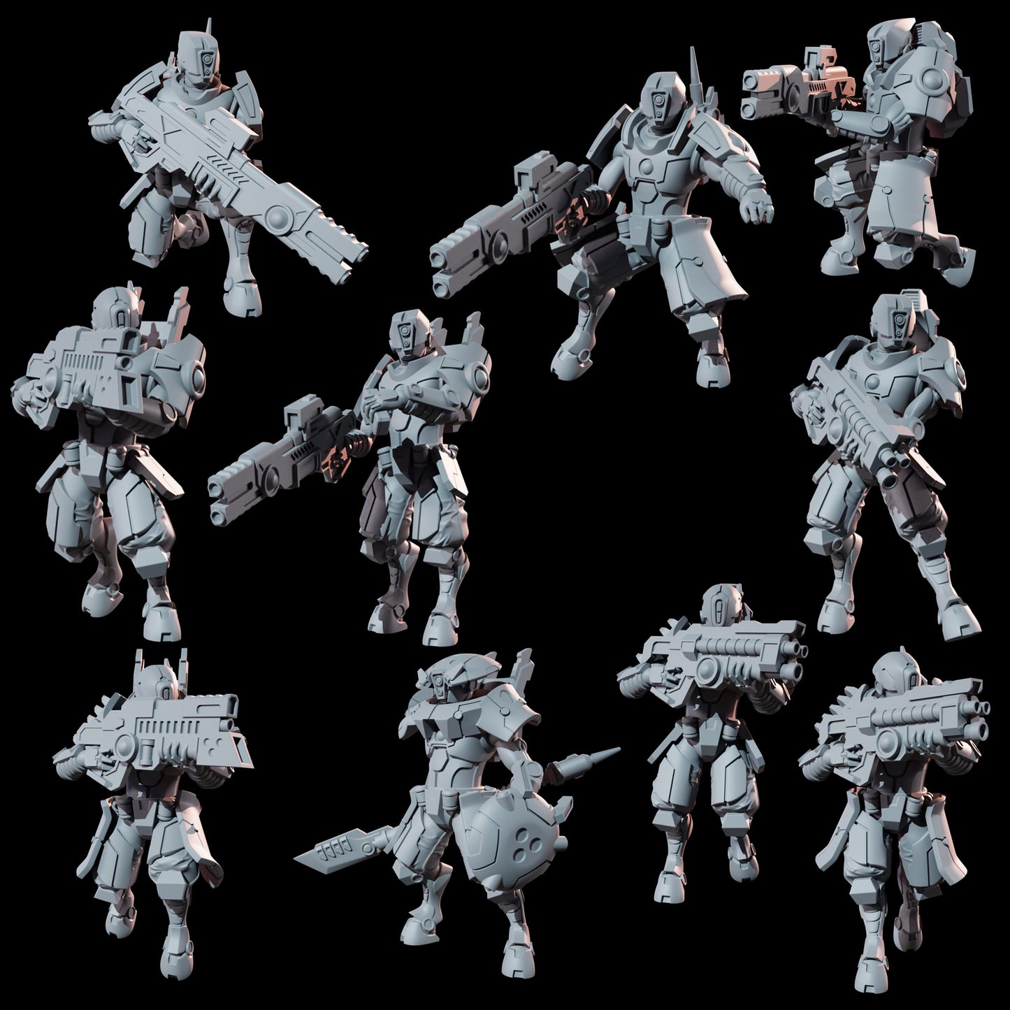 Cyber Ashigaru Assault Squad (30 Models)