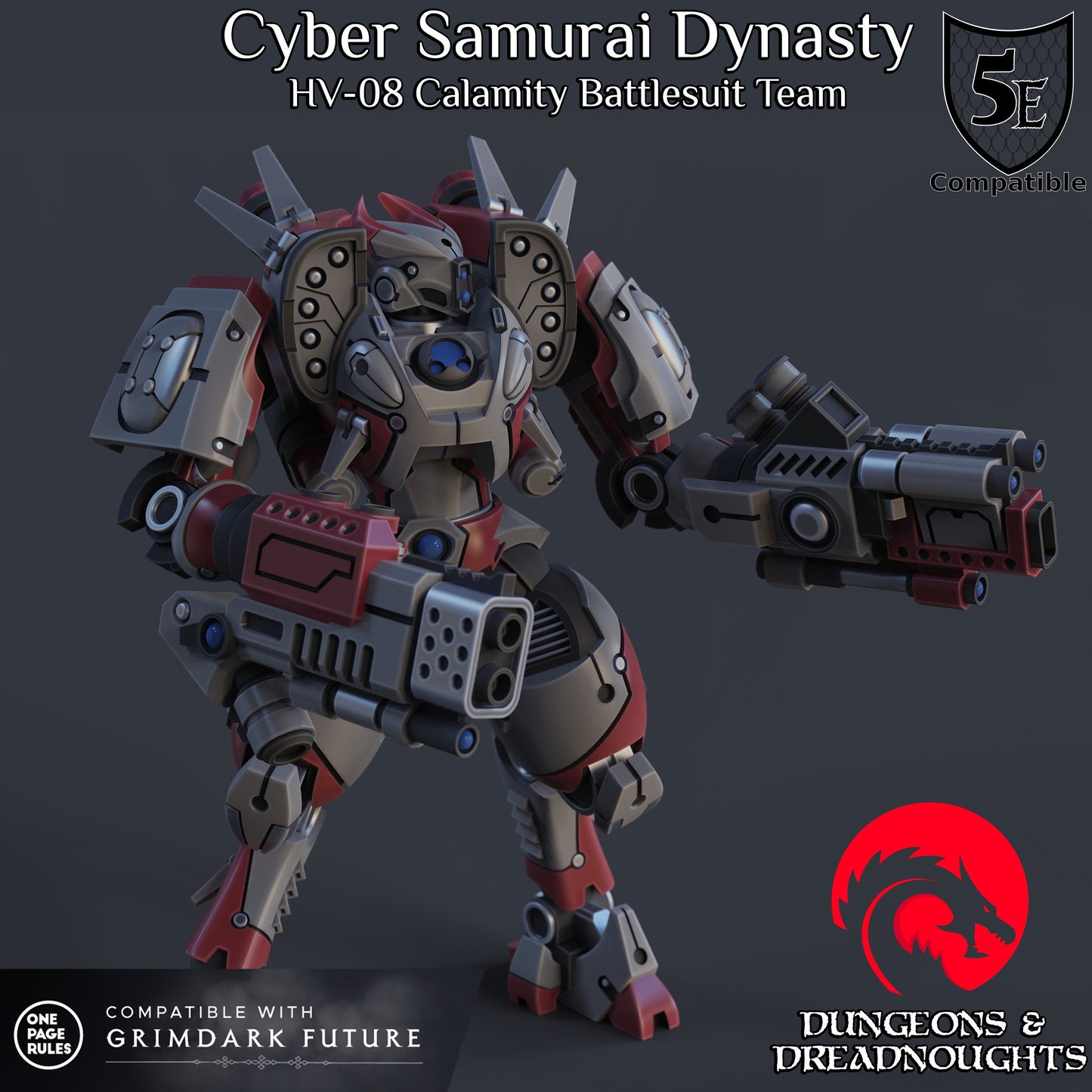 HV-08 Calamity Battlesuit Team (3 Posable Models)