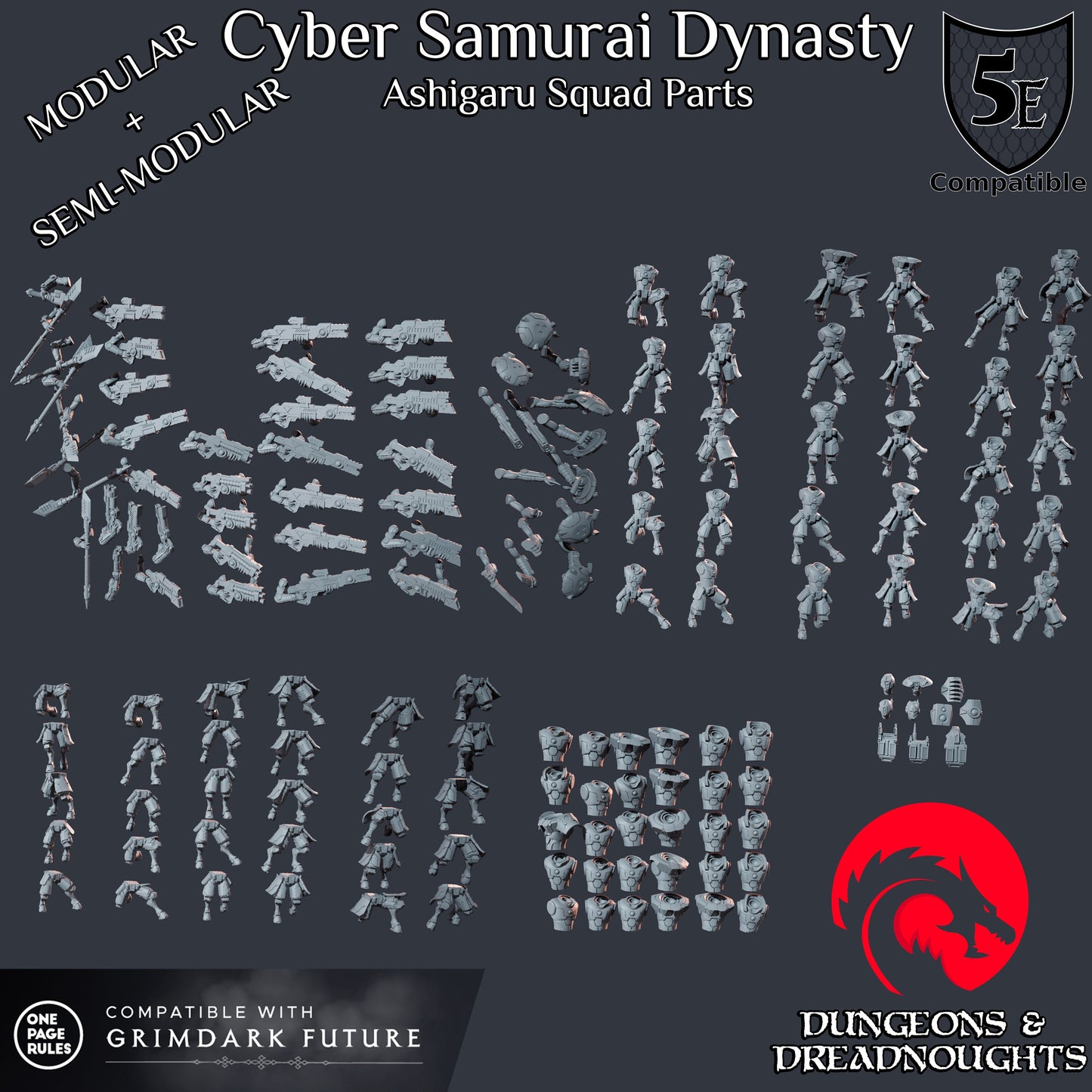 Cyber Ashigaru Assault Squad (30 Models)