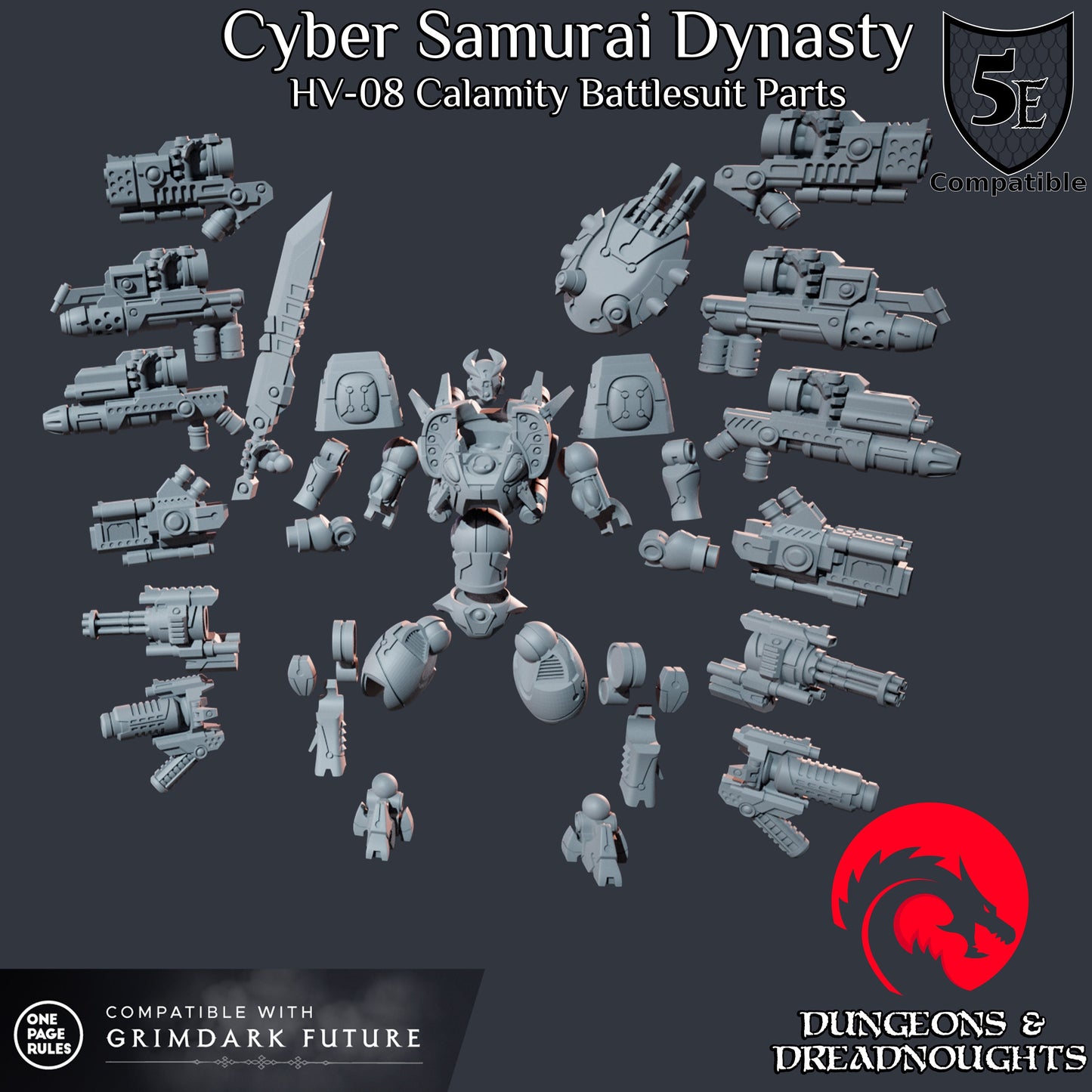 Cyber Samurai Dynasty - Premium Army Box (60+ Models)