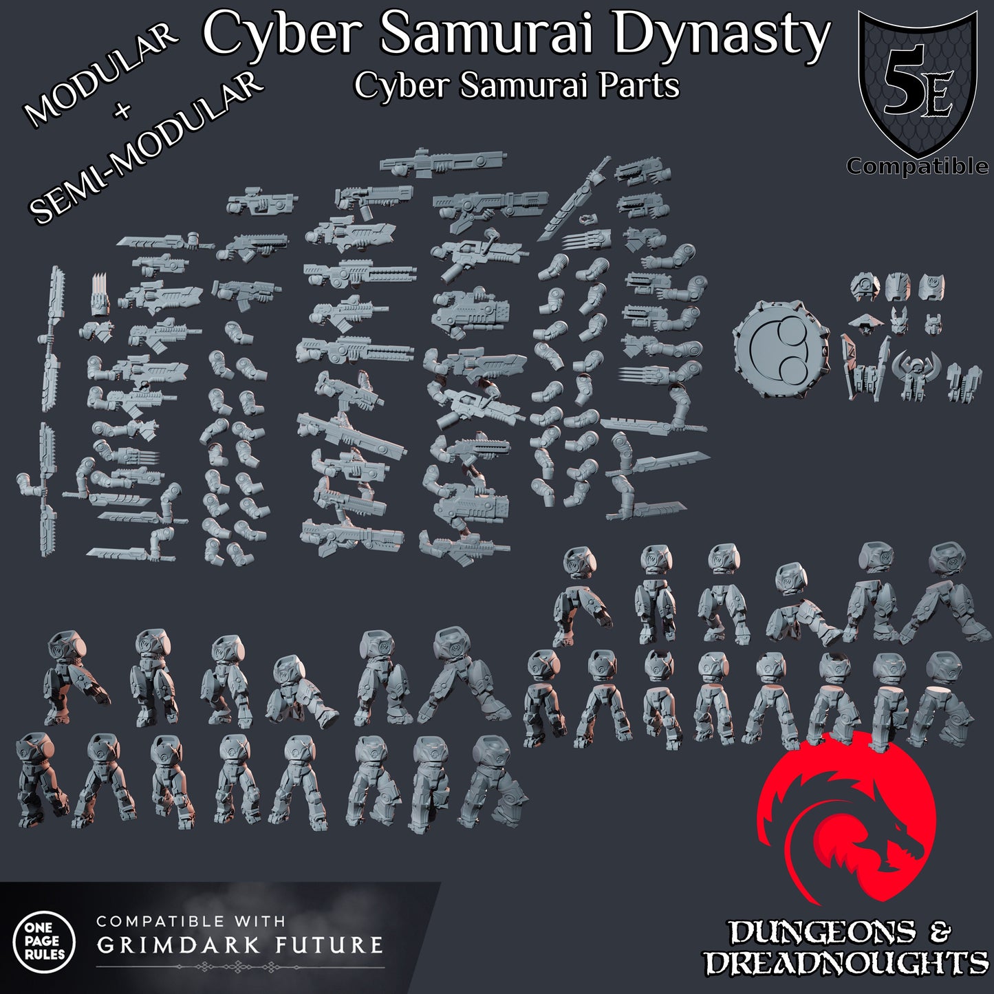 Cyber Samurai Dynasty - Premium Army Box (60+ Models)