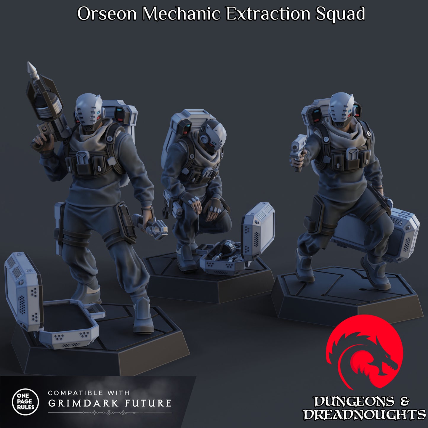 Orseon Mechanic Extraction Squad | Scifi | Mech | Rescue | Grimdark | Battlesuit