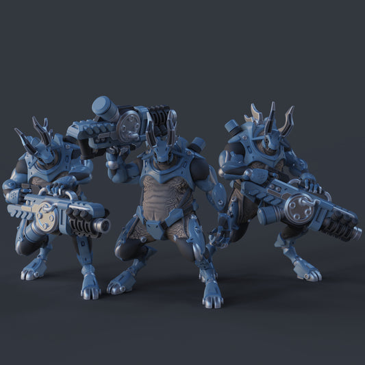 Steelhorn Shocktroopers (Monopose) | Cybernetic Minotaur | Grimdark |