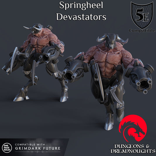 Springheel Devastators (Monopose) | Cyber Demons | Battletech | Grimdark | Battlesuit | DnD