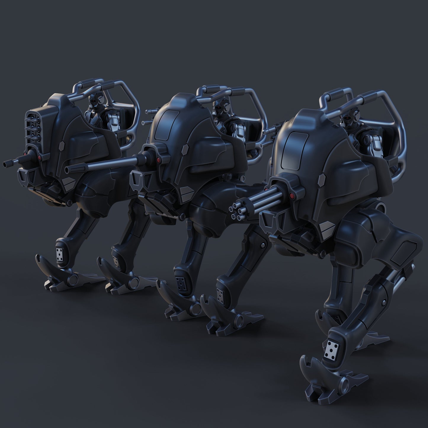 Syntharii Striders (3 Fully Posable Models) | Proxy | Automatons