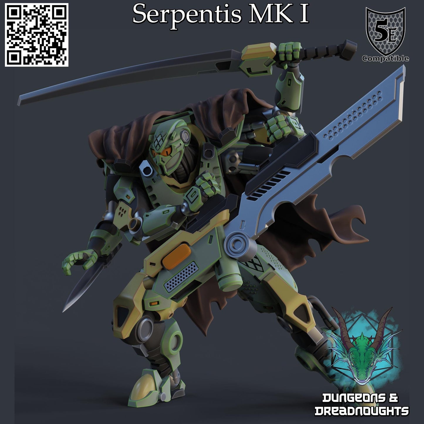 Serpentis MK-1 (Posable) | Gloom & Glory | Mech | Grimdark | Battlesuit