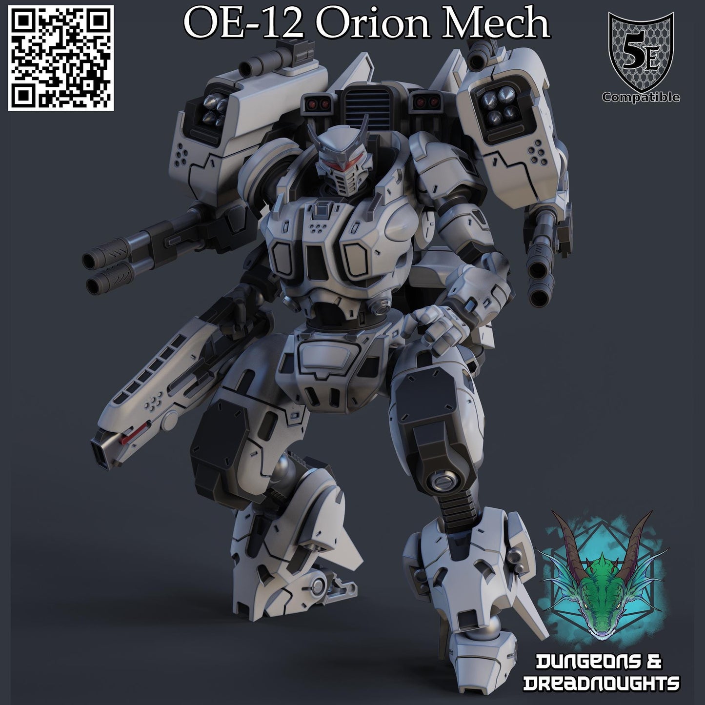 OE-12 Orion Mech (Posable) | Gloom & Glory | Mech | Grimdark | Battlesuit