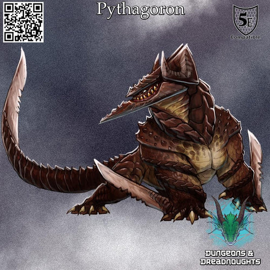 Pythagoron, The Murder Drake | Gloom & Glory | DnD | 5e Stats Included!