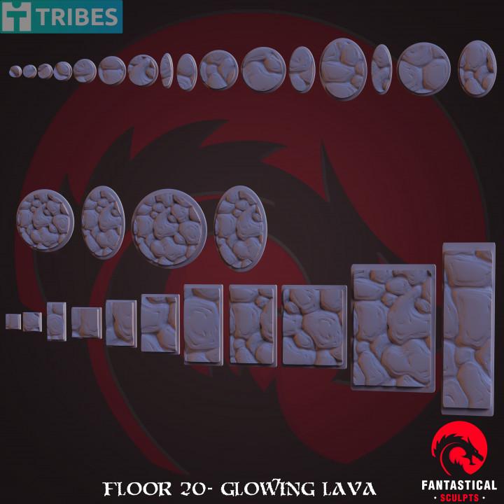 Glowing Lava Rocks Base Pack