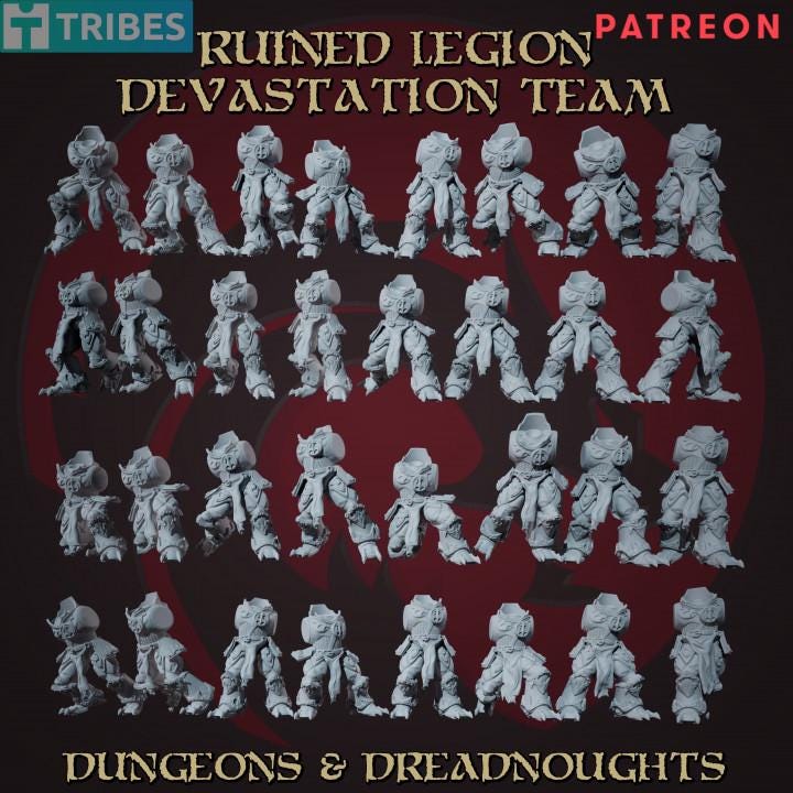 Ruined Legion Devastation Marines (36 Models) | Chaos