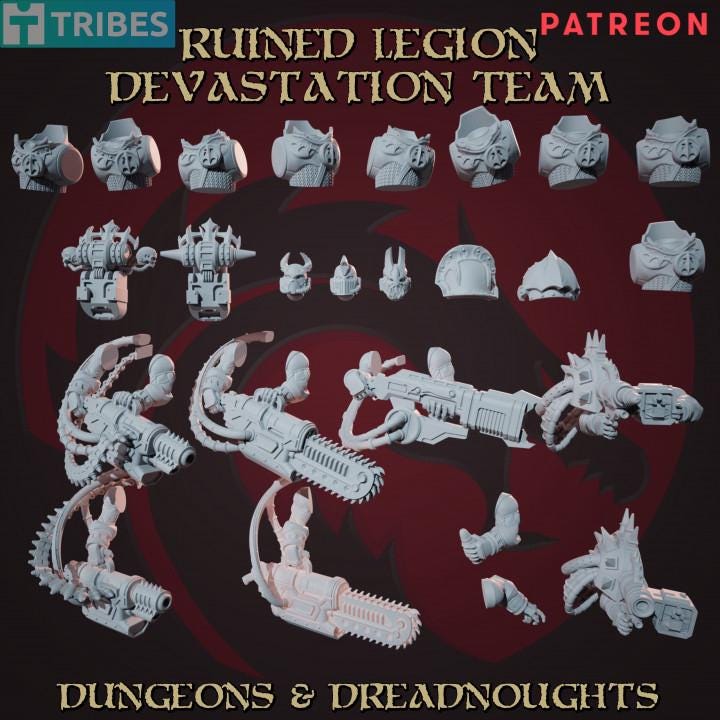 Ruined Legion Devastation Marines (36 Models) | Chaos