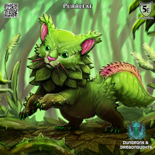 Purrleaf - Grass Starter Cat | Gloom & Glory | Grimdark