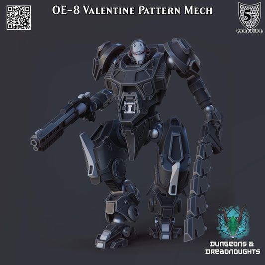 OE-8 Valentine Pattern Mech (Posable) | Mech | Grimdark | Battlesuit