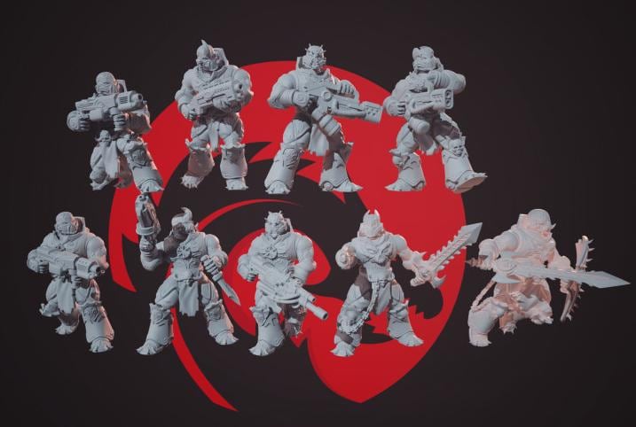 Ruined Legion Assault Marines (23 Models) | Chaos