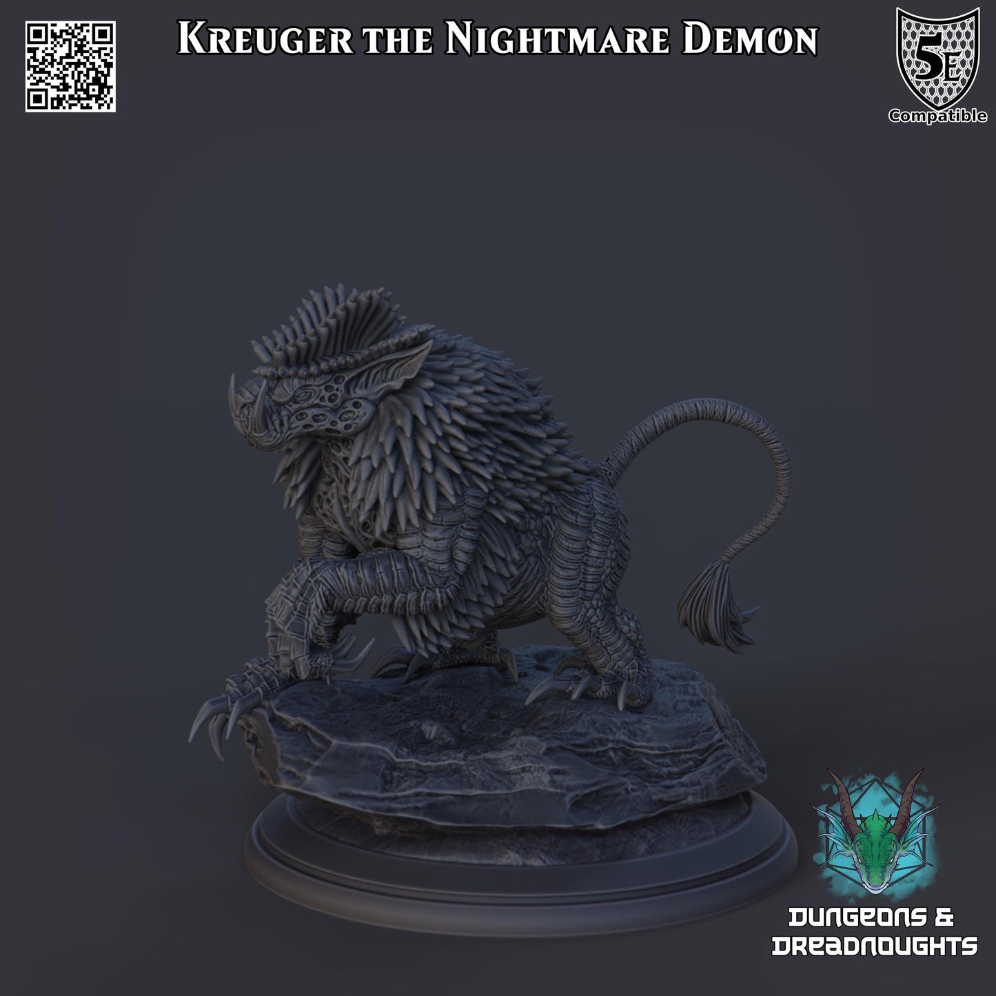 Kreuger the Nightmare Demon | Gloom & Glory | DnD | 5e Stats Included!